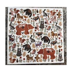 Animal Theme Customized Design Inlay On Best Quality <b>Square</b> Shape White <b>Marble</b> Inlay <b>Table</b> Top - Product Image 1