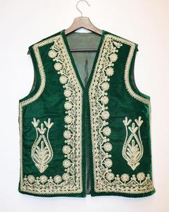 Chaleco de lana transpirable de otoño informal afgano tradicional para hombre con bordado a mano para eventos festivos ocasiones culturales - Product Image 1