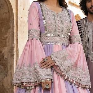 Robe de mariée longue à manches longues, traditionnelle, vintage, ethnique, pashtun, faite à la main au Pakistan, personnalisable, vente en gros - Product Image 5