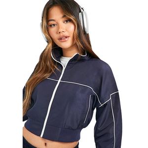 เสื้อแจ็คเก็ตแฟชั่นใหม่ขายดีสำหรับฤดูหนาว ทรงปกติ สไตล์สตรีทแวร์ ออกแบบขายส่ง รับผลิตตามสั่ง ซิปเต็มตัว เสื้อแจ็คเก็ตลำลองสำหรับผู้หญิง - Product Image 6