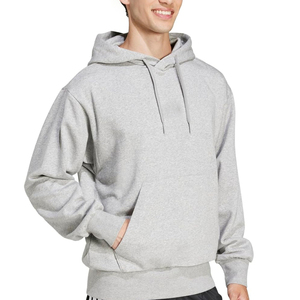 Custom Heavyweight Regular Fit 100% Cotton Fleece Winter Hoodie Blank Plain Streetwear Vintage <b>Pullover</b> <b>Mens</b> OEM - Product Image 2
