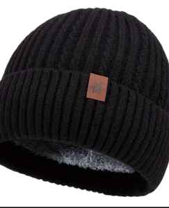 Cable de 1 pieza-Gorro de invierno para mujeres y hombres-Ajuste elástico, gorro unisex suave y cálido, lavable a mano para clima frío - Product Image 1
