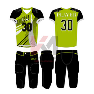 Uniformes de football américain personnalisés, maillots de sublimation numéros en sergé, lettres, ensemble de maillots de football personnalisés pour équipes - Product Image 4