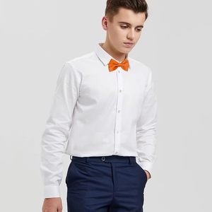 Wholesale Custom Formal Solid Color Satin <b>Bow</b> <b>Tie</b> Straps Cravats For Wedding Self-Tied Silk <b>Bow</b> <b>Tie</b> Pocket Square Cufflinks Set - Product Image 3