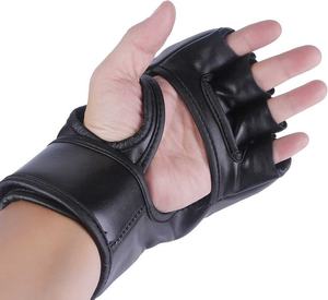 ถุงมือฝึก MMA หนังวัวขนาด6ออนซ์8ออนซ์มีลายพิมพ์โลโก้ส่วนตัว - Product Image 2