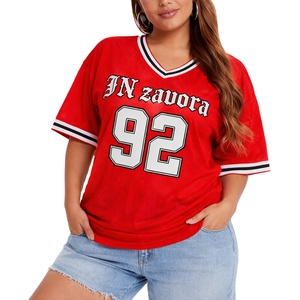 Custom Quick Dry Mesh American Football Jersey Sublimation Printed <b>Red</b> White Soccer Uniform Unisex Teamwear with Name Number - Product Image 1
