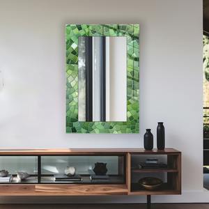 Custom Framed <b>Mirror</b> Classic Decoration for Christmas <b>Mosaic</b> Pattern <b>Mirror</b> Best for Living Room at Low Cost by - Product Image 6