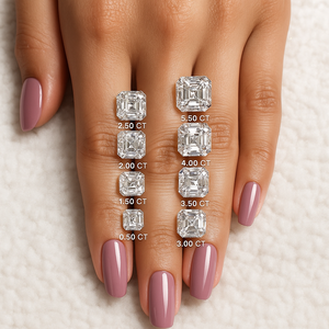 Diamant de laboratoire Asscher 3.00, couleur F, clarté VVS VS, taille excellente, pierre lâche CVD, certifié IGI, pour la vente en gros de bijoux, en stock - Product Image 3