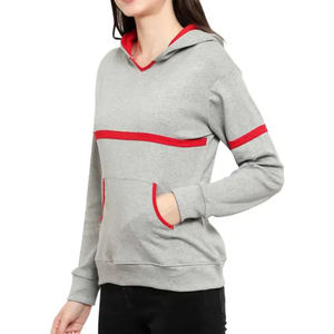 Sweat-shirt à capuche unisexe pour femme de haute qualité pour l'hiver avec logo personnalisé, manches longues, matière polyester/coton - Product Image 3
