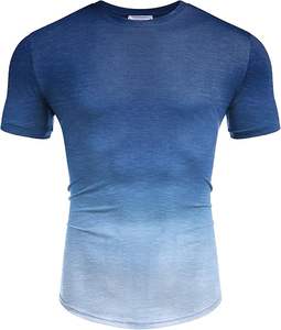 Venta al por mayor 100% algodón camisetas de los hombres de secado rápido personalizado impreso Casual patrón de letras suelta ajuste serigrafía hecho Pakistán - Product Image 3