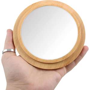 Spirella ALAIS Oval Bamboo <b>Mirror</b> and Jewelry <b>Box</b> - Product Image 3