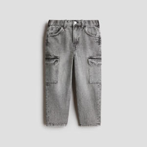 Jeans cargo ajustés pour homme, pantalon en denim décontracté, mode de rue contemporaine, pantalon pour un usage quotidien - Product Image 1