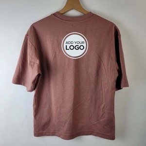Casual Drop Premium Heavyweight AIRism algodón Ringer Tee camisetas de gran tamaño - Product Image 2