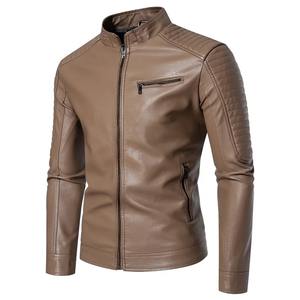 Veste en cuir grande taille de haute qualité pour hommes, vêtements d'extérieur coupe-vent, fermeture à glissière, vêtements de course automobile respirants - Product Image 6