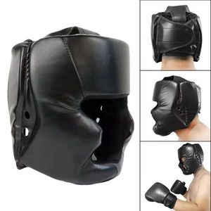 Protector de seguridad para la cabeza de cuero profesional de alta calidad, protectores para la cabeza de entrenamiento hechos a medida, boxeo, cabeza de boxeo personalizada - Product Image 4