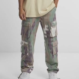 Pantalones de trabajo informales al por mayor, pantalones Cargo en blanco marrones holgados con cintura elástica, pantalones de chándal Cargo personalizados para mujer Ronpex - Product Image 4