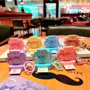 Porte-clés autocollant en acrylique SnapCartoon, style dessin animé, avec photos flash et pop-up pour cadeaux promotionnels ! - Product Image 1