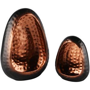 เชิงเทียนแผ่นโลหะแบบค้อนทุบ/2กล่องเหล็กวัสดุแก้วสำหรับใช้ในบ้านของตกแต่งคริสต์มาส - Product Image 1