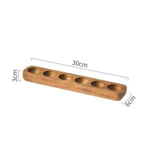 Acacia Wooden Natural Polish portable Stand Decorative <b>Egg</b> Tray Server & Serving Handle Dishwasher Safe Kitchen Utensil - Product Image 3