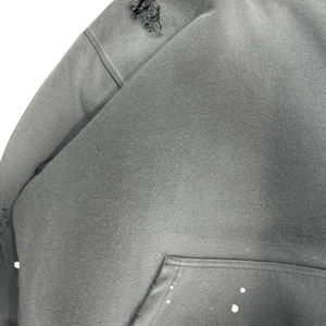 Sudadera con Capucha Extra Grande para Hombre, Estilo Lavado Ácido, con Cierre y Pedrería, Logotipo Bordado, para Moda Casual Urbana - Product Image 6