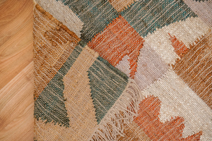 Modern Designer Outdoor <b>Rug</b> <b>Boho</b> Style Hand-Woven Recycled Jute Luxury Handmade Jute Area Carpet for Home Decor - Product Image 5