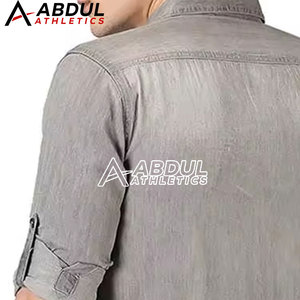 Services OEM, chemise en jean pour homme de haute qualité, design personnalisé, nouvelle conception de chemise en jean pour homme - Product Image 5