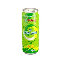 Boissons non alcoolisées gazeuses à saveur de crème de soda de haute qualité de 330ml avec certificat complet de boissons avec marque privée OEM