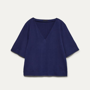 เสื้อยืดแขนสามส่วนสำหรับผู้หญิง,เสื้อยืดแขนสามส่วนได้รับการออกแบบตามความต้องการ - Product Image 3