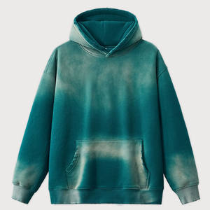 เสื้อมีฮู้ดย้อมสีมัดย้อมผ้าฝ้าย100% 360Gsm พิมพ์ลายผีเสื้อพรีเมี่ยมแบบสวมหัวสามารถปรับแต่งได้2025 450แกรม - Product Image 2