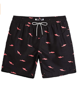 Maillots de bain pour hommes, séchage rapide, respirants, imperméables, protection UV, doublure en maille imprimée, 100% polyester, fermeture élastique importée