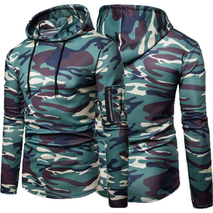 Vente chaude Hommes Confortable 100% Coton Camouflage Sweat À Capuche Personnalisé Sweat Pour La Saison D'hiver - Product Image 1