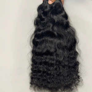 ช่อผมมนุษย์แบบคลื่นผมธรรมชาติจากอินเดีย - Product Image 1