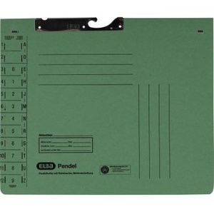 ELBA DIN <b>A4</b> 320g/m Recycled Green Manila Cardboard File <b>Folder</b> with Organizational Imprint Official Filing System - Product Image 1