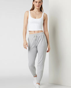 กางเกงวิ่งขาตรงเอวสูงผ้าฟลีซผ้าฝ้าย100% สำหรับผู้หญิง xs/xl ระบายอากาศได้พิมพ์ลายดิจิตอลด้านหน้าทรงหลวมพอดีเข่าสำหรับฤดูใบไม้ผลิ - Product Image 1