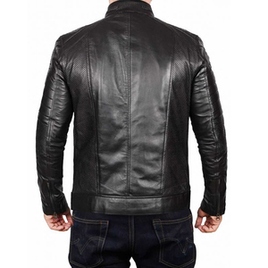 Best Selling Men's Long Sleeve Leather <b>Jacket</b> New Arrival Winter Fashion Latest Style <b>Canvas</b> <b>Jacket</b> for Sale - Product Image 6