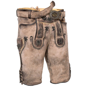 2024 nouveau séchage rapide Fitness Jogging entraînement haute rue porter Lederhosen cuir brodé Shorts - Product Image 1