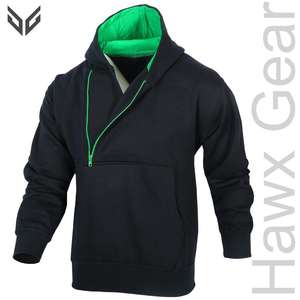 เสื้อฮู้ดแฟชั่นเข้ารูปสำหรับผู้ชายดีไซน์ใหม่ล่าสุดมีลายภายในเป็นเส้นสีทึบเทคนิคการย้อมสีต่างกัน - Product Image 6