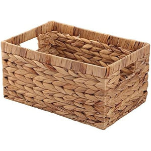 Panier de rangement en jacinthe d'eau naturelle de qualité supérieure, fabriqué pour les fournisseurs de décoration de villas et de stations balnéaires, durable, en provenance du Vietnam - Product Image 6