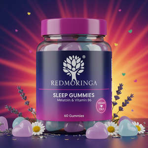 Gummies Naturelles pour le Soutien du Sommeil 60 Unités OEM Marque Privée Italie RedMoringa Mélatonine & Vitamine B6 pour les Soins Corporels - Product Image 1