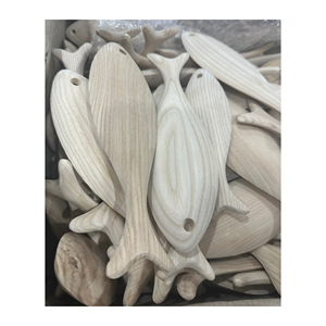 Alta calidad y la mejor idea para niños: pez de madera sin pintar hecho a mano, bonito regalo para bebé - Product Image 5