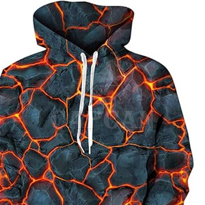 Vente en gros de sweats à capuche d'hiver de haute qualité, nouvelle mode, imprimés en 3D, motif uni, logo personnalisé, respirants et confortables - Product Image 4
