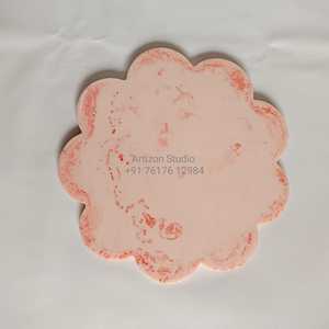 ถาดเสิร์ฟชีสเรซิ่นสีสันสดใส ลายวนสีชมพูอมฟ้า ปรับแต่งสีได้ ทนทาน เป็นมิตรกับสิ่งแวดล้อม ใช้กับเครื่องล้างจานได้ เหมาะสำหรับร้านอาหาร - Product Image 3