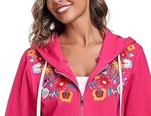 Ropa informal para mujer, sudaderas con capucha bordadas, tendencia superior, antiarrugas, gran oferta, sudaderas con capucha bordadas baratas de alta calidad con encargo - Product Image 3