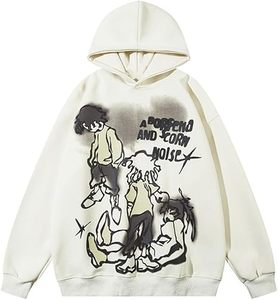 Sudadera con Capucha para Mujer, Diseño Gráfico de Cartón, Estilo Urbano, Estampado Informal, Holgada, Oversize - Product Image 6