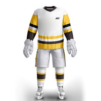 Conjuntos de Hockey sobre Hielo de Poliéster para Adultos Unisex, Transpirables, de Secado Rápido, Ligeros y Cómodos, Personalizables con Etiqueta Privada, Alta Calidad