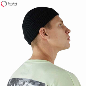 Fashion Plain Winter Hat 100% <b>Wool</b> Knit <b>Beanies</b> With Custom Embroidery for Adult Ands Kids by Inspire Apparel - Product Image 3