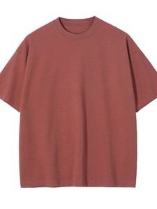 Camiseta de algodón de color liso para hombre, cuello redondo, manga corta, ajuste holgado informal, longitud regular, de Index Apparel - Product Image 5