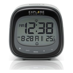 Explore Scientific RDC3006 <b>Digital</b> Alarm <b>Clock</b> Radio-Controlled Dual Alarm 25.8C Display - Product Image 1