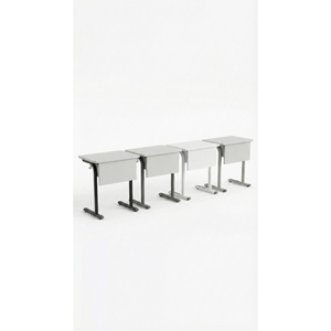 Best Sell <b>Adjustable</b> Single Student <b>Desk</b> Melamine Top Wire Basket for School Wholesale - Product Image 2
