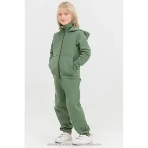 Autunno inverno set tuta personalizzata per bambini 2024 bambini tuta a manica lunga per bambini all'ingrosso felpa con cappuccio